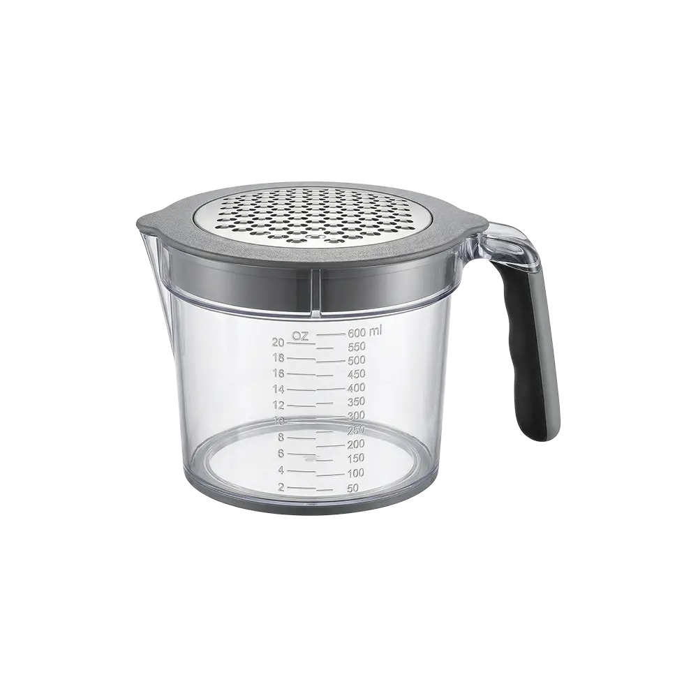 Momaz Grater & Citrus Juicer 2-in-1 with Measuring Cup 600ml Model Black & Grey 3