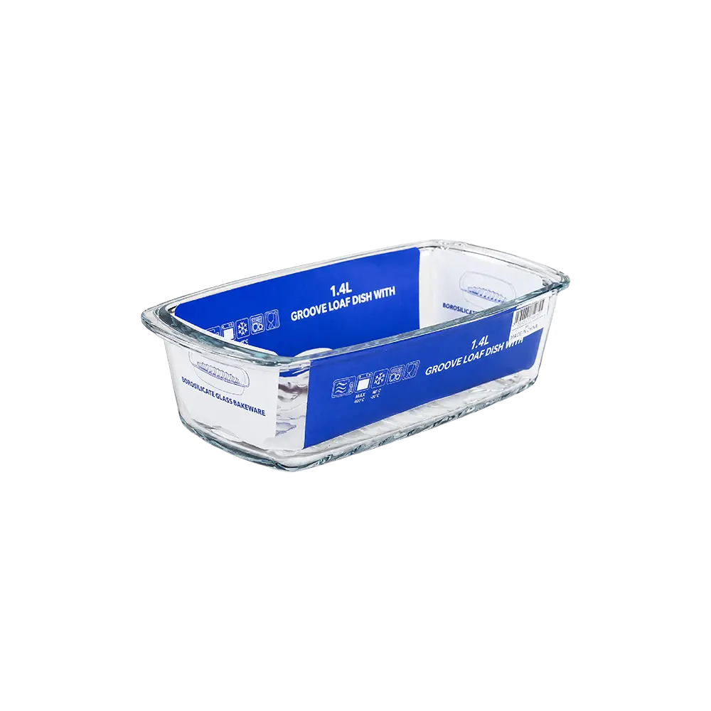 Momaz PYREX Rectangular Loaf Baking Dish Borosilicate Glass 1.4L Transparent