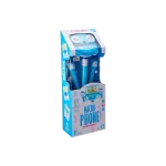 My Music World Kids Microphone Blue Stand with Music & Lights Adjustable