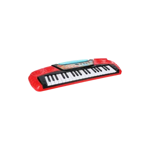 My Music World Kids Red & Black Electronic Piano Keyboard 37 Keys with Microphone & Stool1