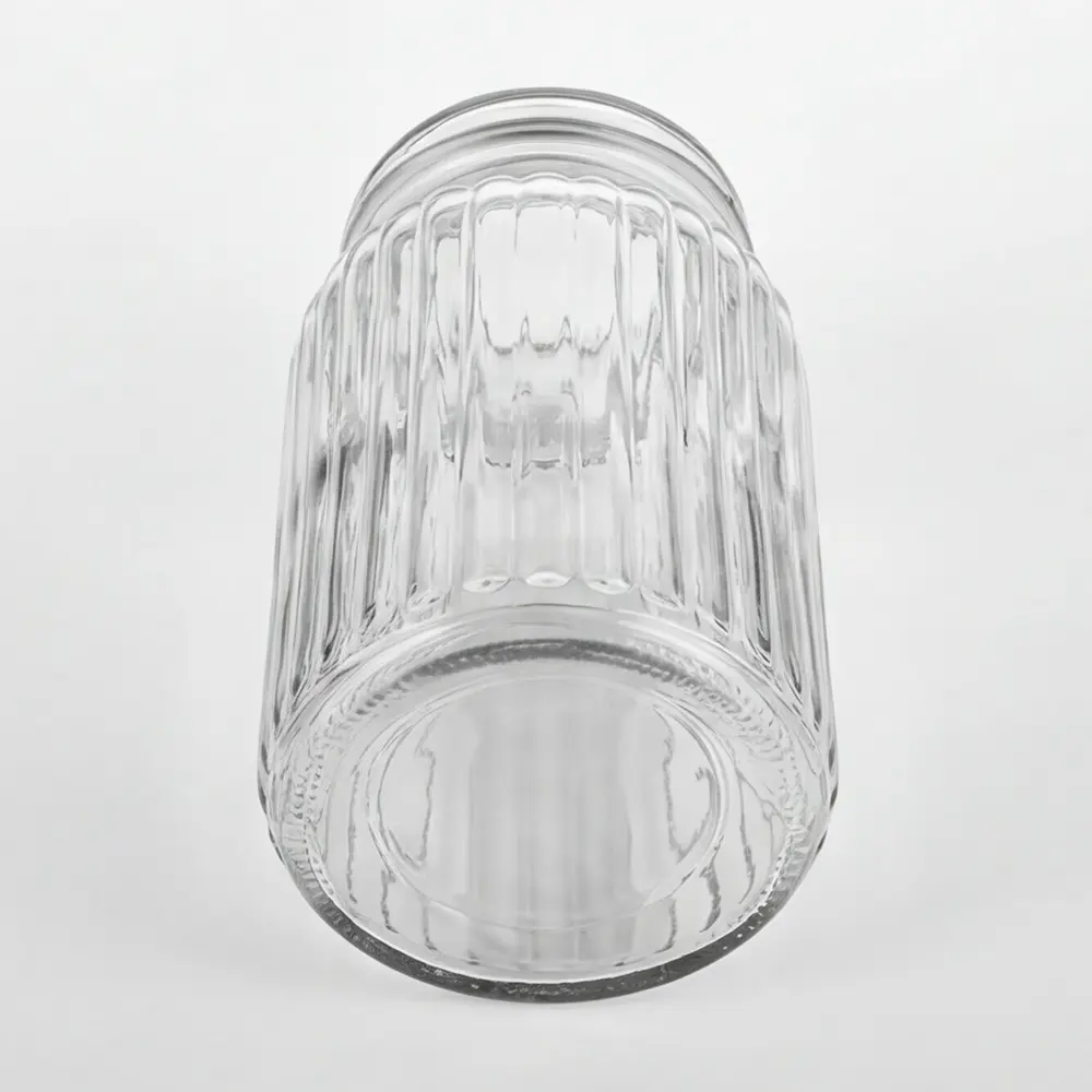 Ribbed Glass Storage Jar 1L with Glass Lid Professional Storageware in Lebanon4