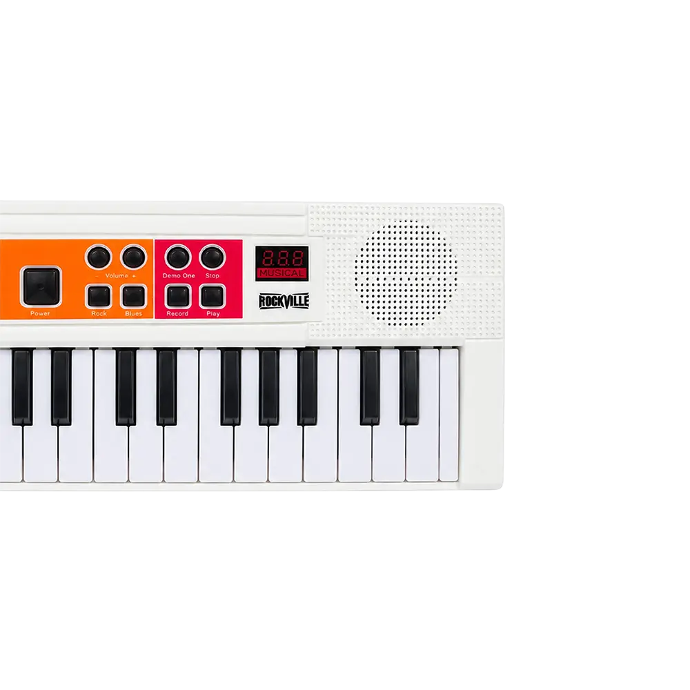 Rockville 44-Key Educational Musical Organ with Microphone–White 3