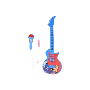 Sonic 3 Kids Blue & Red Musical Guitar 58cm with Microphone & Led Light