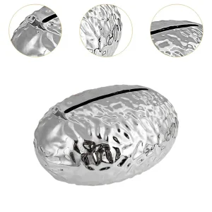 Spring Loaded Tissue Box Automatic Tissue Lift Standard Size Rounded Rectangular Model Glossy Gold1