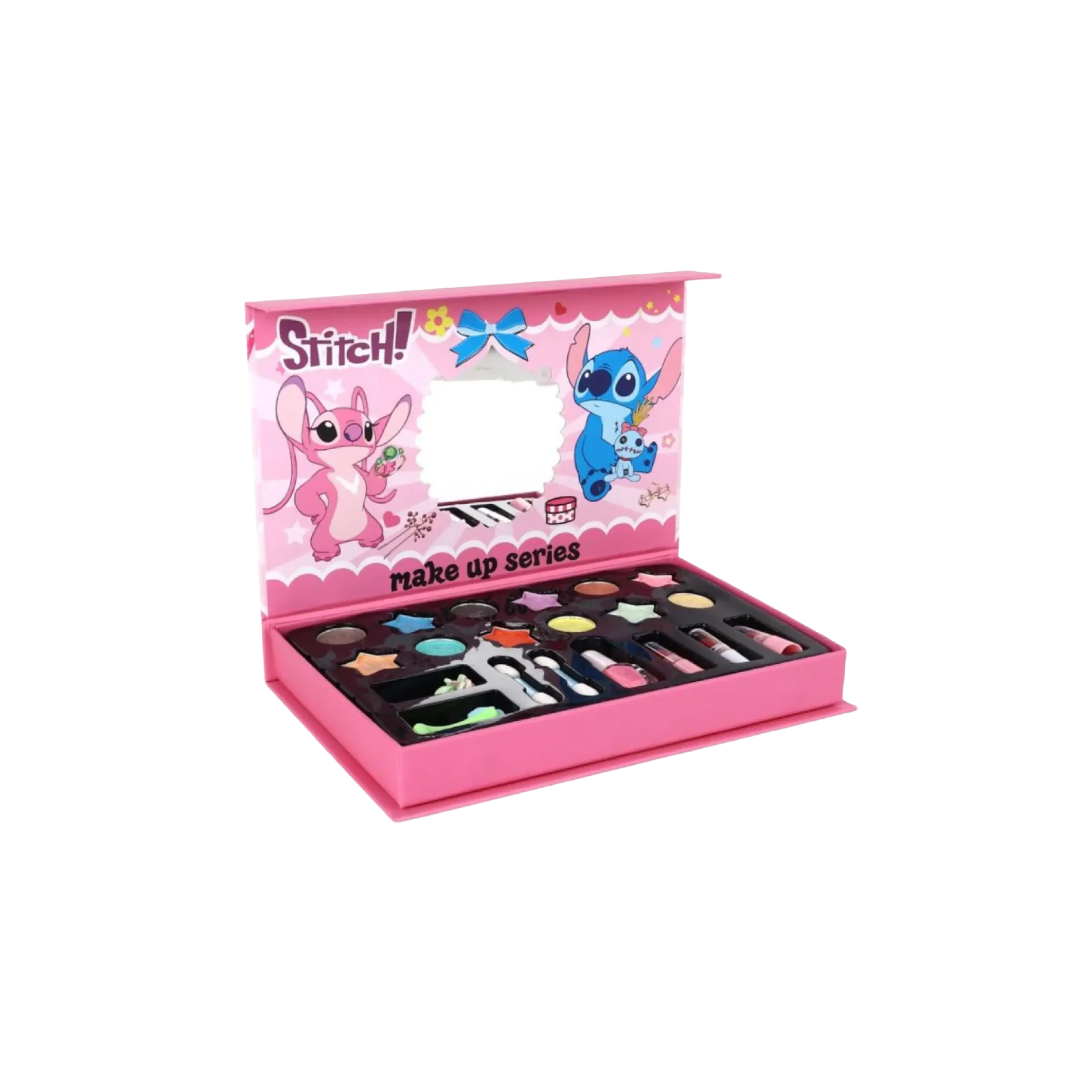 Stitch Kids Makeup Series Play Pink Set Box with Eyeshadow & Beauty Accessories1