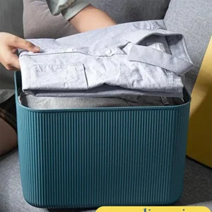 Sun Plast 21L Shell Ribbed Storage Box with Lid & Handles LV