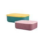 Sun Plast 3.2L Ribbed Multipurpose Storage Box with Lid TS