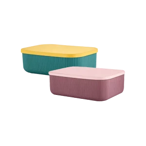 Sun Plast 3.2L Ribbed Multipurpose Storage Box with Lid TS