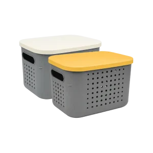 Sun Plast 6.2L Bubble Ventilated Storage Box with Lid LV