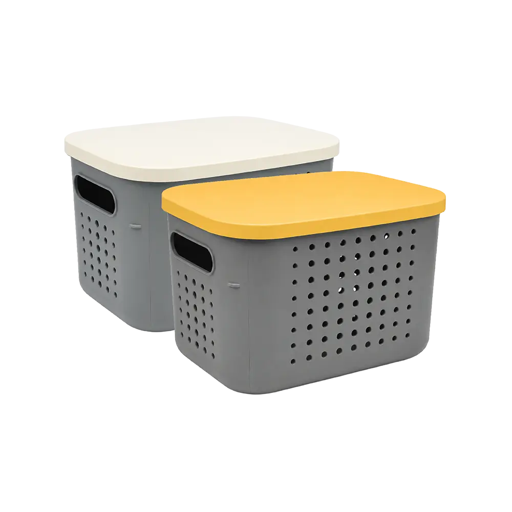 Sun Plast 6.2L Bubble Ventilated Storage Box with Lid LV