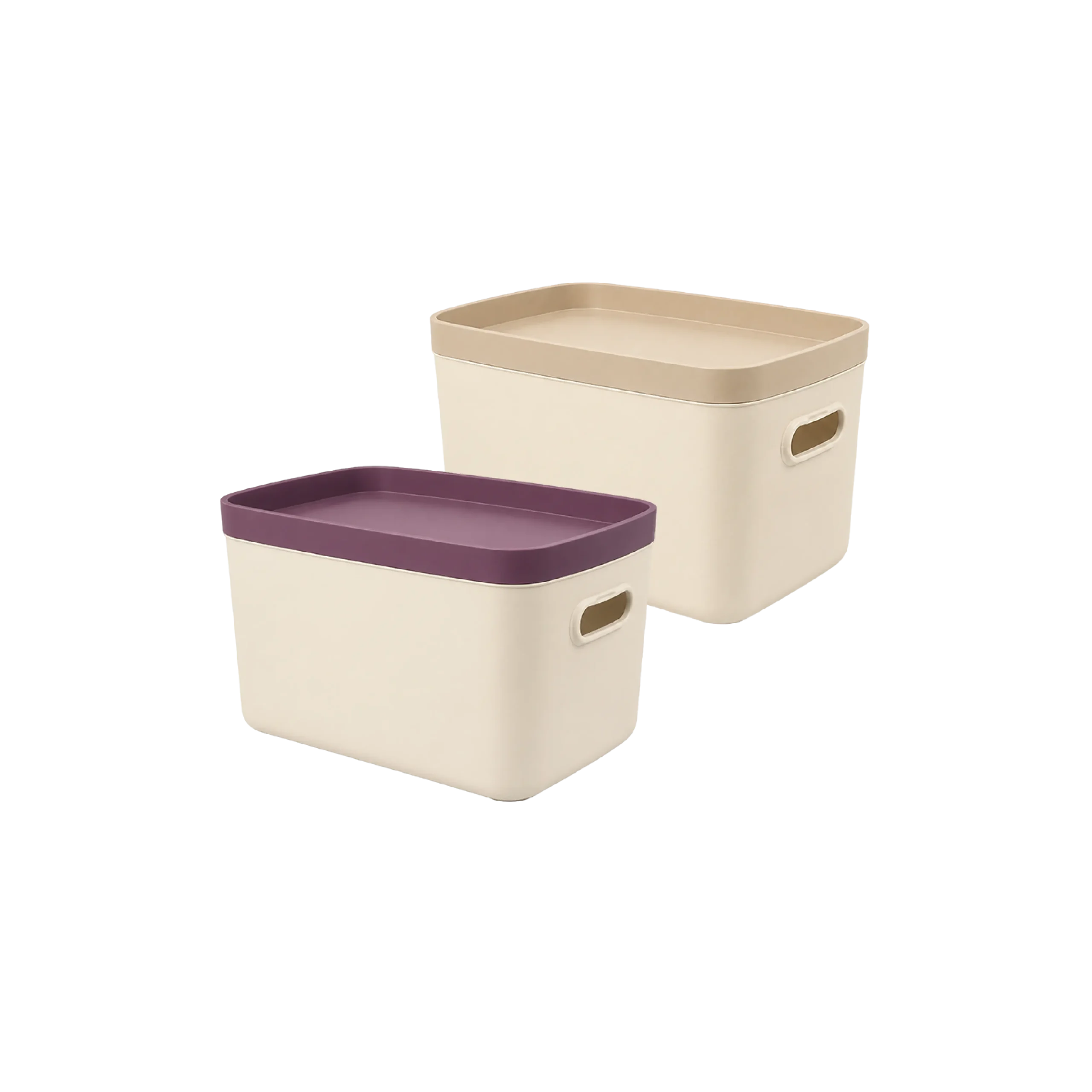 Voce-Nordic-Organizer-Box-with-Lid-Modern-4L-Storage-24-x-16.5-x-14.5-cm-VC-820---Cream-with-Pastel-Lid Voce Nordic Organizer Box with Lid Modern 4L Storage 24 x 16.5 x 14.5 cm VC 820 Cream with Pastel Lid