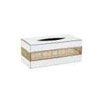 White-Glass-Tissue-Box-Top-Refill-Opening-Standard-Size-Rectangular-Model-White-&-Gold White Glass Tissue Box Top Refill Opening Standard Size Rectangular Model White & Gold