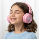 Wireless Bluetooth 40mm GA 208k Headphones Pink Unicorn Design1