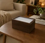 Wood-Look-Tissue-Box-Cover-Transparent-Ribbed-Top-Standard-Size-Rectangular-Model-Dark-Brown1 Wood Look Tissue Box Cover Transparent Ribbed Top Standard Size Rectangular Model Dark Brown1
