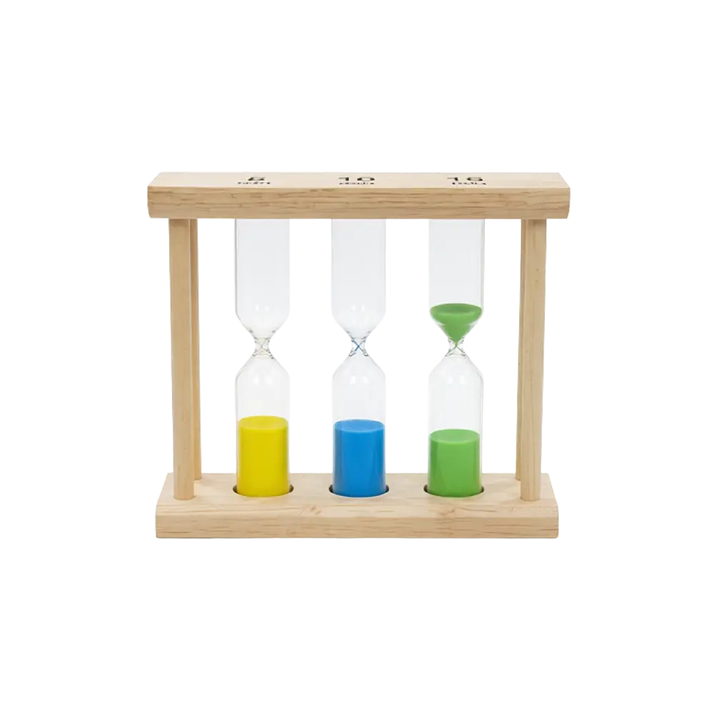 Wooden-Sand-Timer-5,-10-&-15-Minutes-3-in-1-Decorative-Hourglass-Natural-Wood Wooden Sand Timer 5, 10 & 15 Minutes 3 in 1 Decorative Hourglass Natural Wood