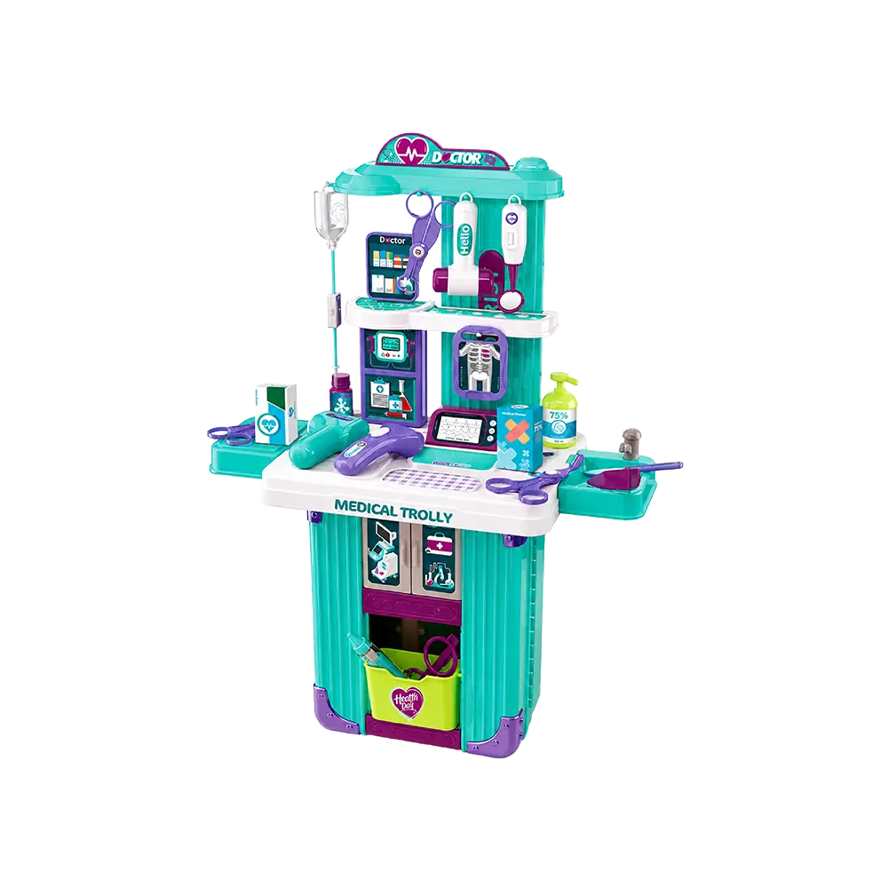 Xiong-Cheng-3-in-1-Kids-Doctor-Medical-Trolley-Play-Set–Model-008-605 Xiong Cheng 3 in 1 Kids Doctor Medical Trolley Play Set–Model 008