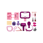 Xiong-Cheng-Pink-Kids-Beauty-Vanity-Play-Set-with-Light-&-Music-31-Pieces-No.-008-2032 Xiong Cheng Pink Kids Beauty Vanity Play Set with Light & Music 31 Pieces No. 008