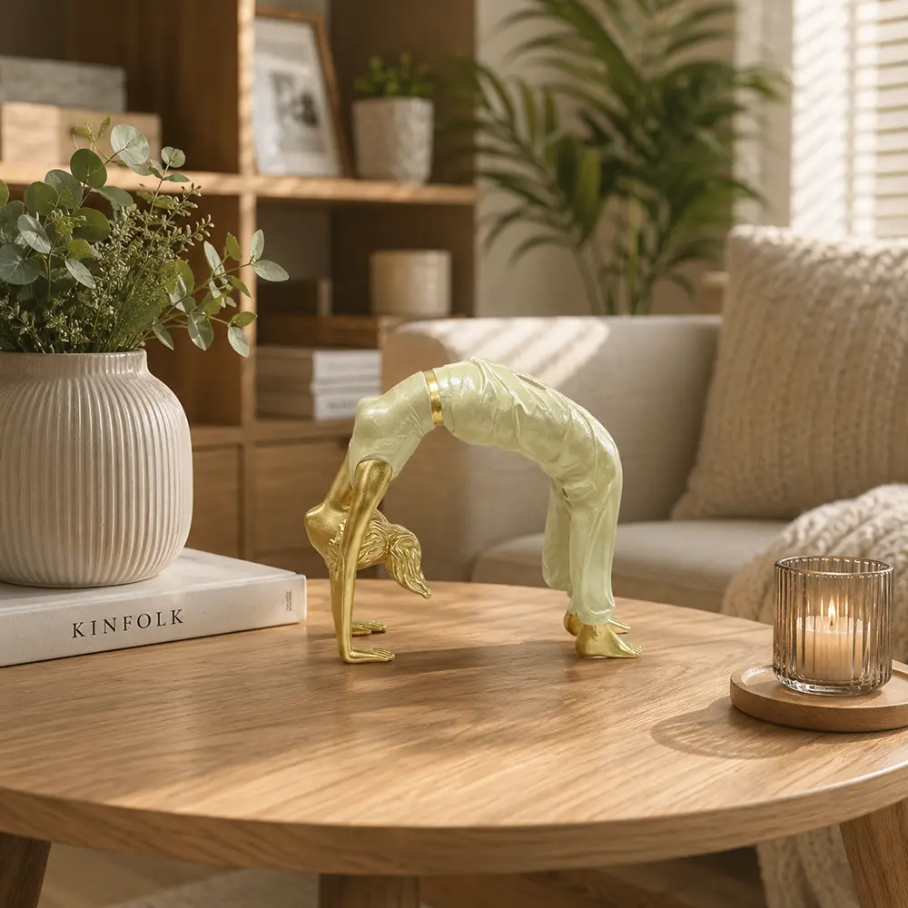 Yoga-Lady-Resin-Sculpture-Backbend-Pose-Home-Decor-12cm-Gold-&-White1 Yoga Lady Resin Sculpture Backbend Pose Home Decor 12cm Gold & White1