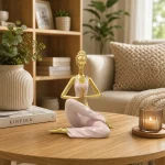 Yoga-Lady-Resin-Sculpture-Meditation-Pose-Home-Decor-15cm-Gold-&-Pearl-Pink1 Yoga Lady Resin Sculpture Meditation Pose Home Decor 15cm Gold & Pearl Pink1