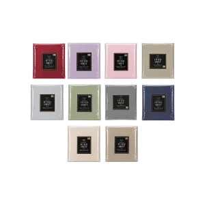 Diamond 4 Piece Fitted Sheet Set Double Fitted Sheets with Pillowcases 120 x 195 x 25 cm Assorted Colors