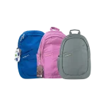 Exsport Backpack with Dual Compartments & Front Organizer Pocket Large SBEXBP2627511 2 in 1 Model Blue Gray & Pink