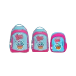 Exsport Junior Kids Backpack with Sugar & Spice Cupcake Design & Multiple Compartments SBEXBP2627311 Turquoise & Pink