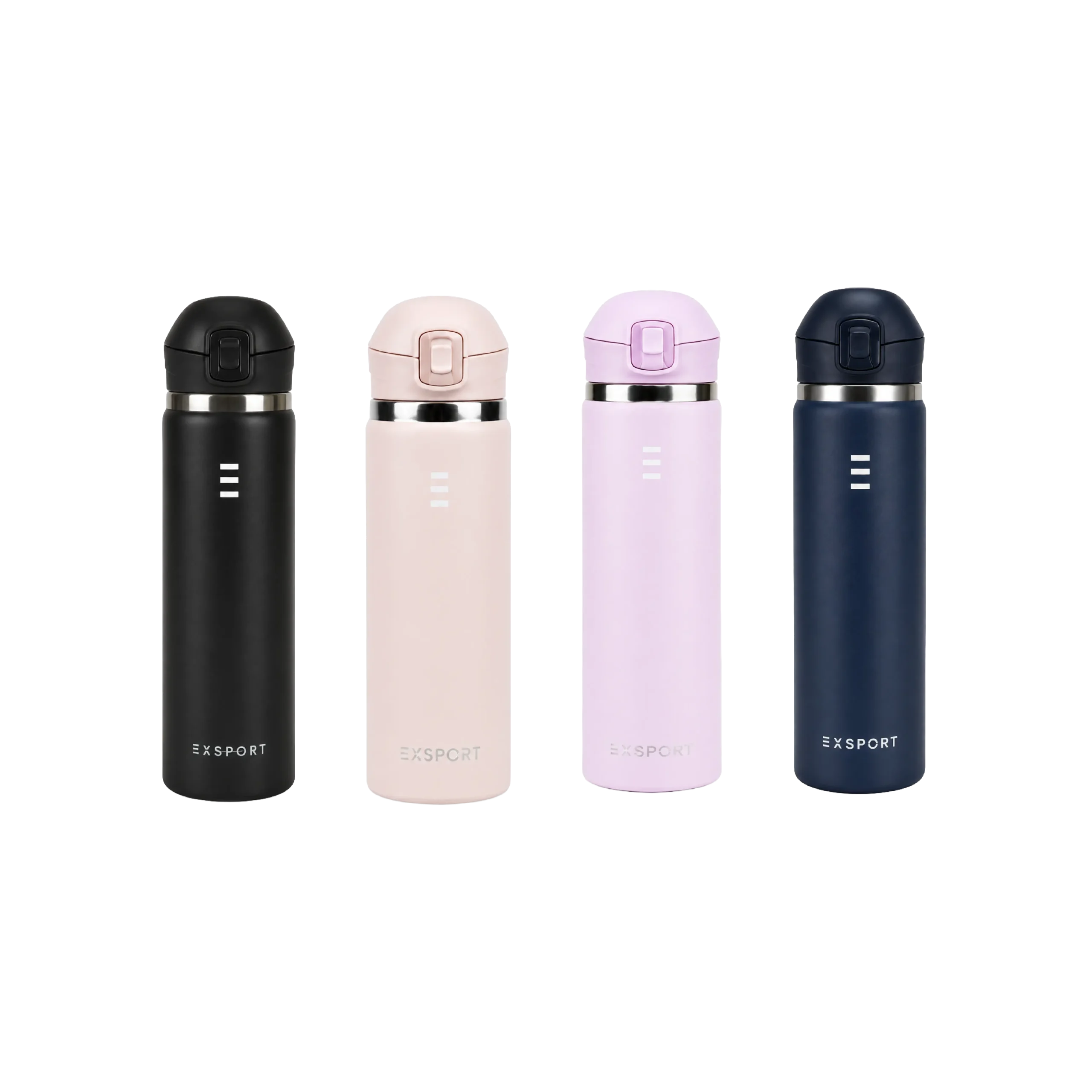 Exsport-Stainless-Steel-Water-Bottle-with-Flip-Top-Lid-650ml-2627950 Exsport Stainless Steel Water Bottle with Flip Top Lid 650ml