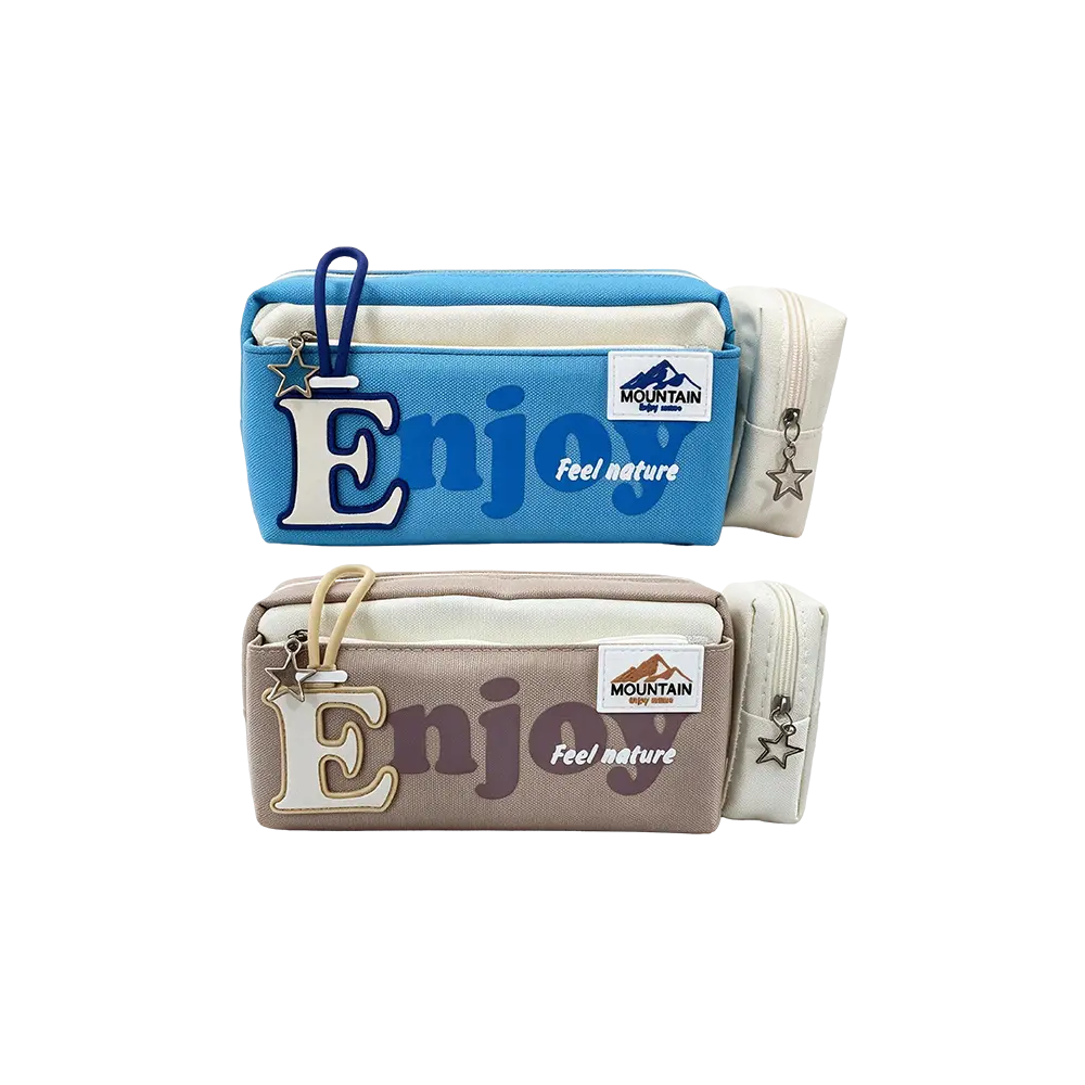 Mountain-Multi-Compartment-Pencil-Case-with-Detachable-Side-Pouch Mountain Multi Compartment Pencil Case with Detachable Side Pouch