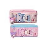 Multi Compartment Pencil Case with Cute Character Print & Hanging Charm