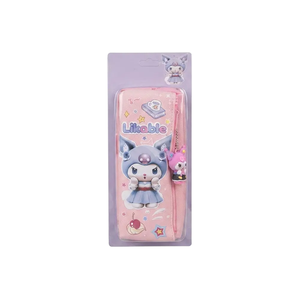 Multi-Compartment-Pencil-Case-with-Cute-Character-Print-&-Hanging-Charm1 Multi Compartment Pencil Case with Cute Character Print & Hanging Charm1