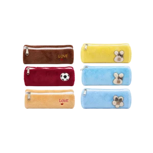 Plush Pencil Case with Cute Decorative Design