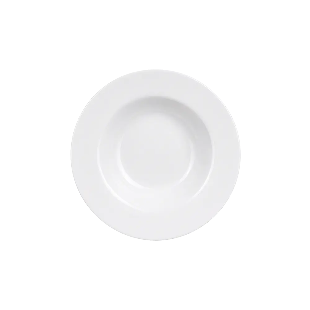 Porcelain Deep Plate – Classic White 7 Inch