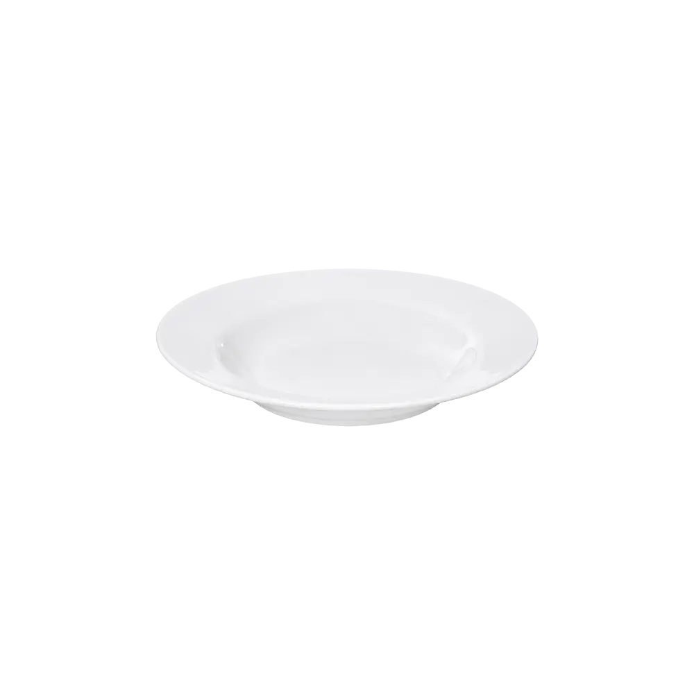Porcelain Deep Plate – Classic White 7 Inch