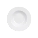 Porcelain Deep Plate – Classic White 9 Inch