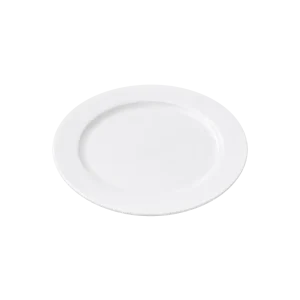 Porcelain Flat Plate – Classic White 10 Inch