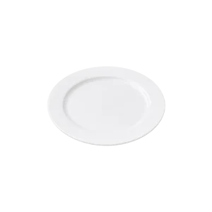 Porcelain Flat Plate – Classic White 7 Inch