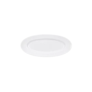 Porcelain Oval Serving Plate – Classic White 10 Inch