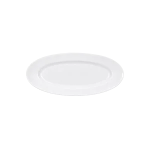 Porcelain Oval Serving Plate – Classic White 12 Inch