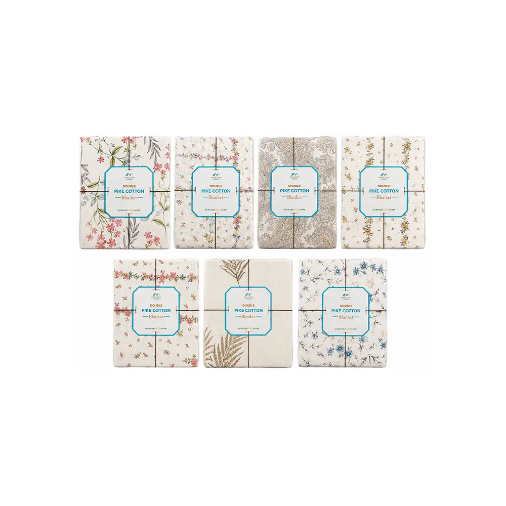 Prestige-Home-Double-Pike-Cotton-Blanket---Textured-Lightweight-Cotton---220-×-240-cm---MNU-899---Assorted-Prints Prestige Home Double Pike Cotton Blanket Textured Lightweight Cotton 220 × 240 cm MNU 899 Assorted Prints