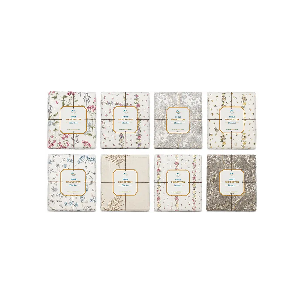 Prestige-Home-Single-Pike-Cotton-Blanket---Textured-Botanical-&-Floral-Design---160-x-240-cm---MNU-898---Assorted-Colors Prestige Home Single Pike Cotton Blanket Textured Botanical & Floral Design 160 x 240 cm MNU 898 Assorted Colors