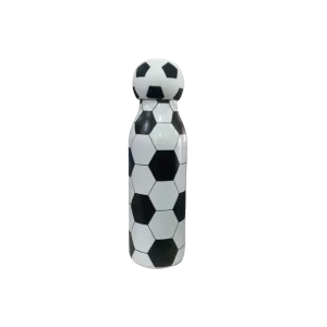 SQTCH Insulated 304 Stainless Steel Water Bottle – Hot 10H Cold 12H – 720ML – SK10308 – Black & White Football