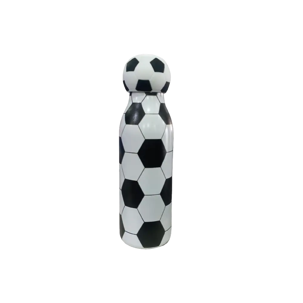 SQTCH Insulated 304 Stainless Steel Water Bottle – Hot 10H Cold 12H – 720ML – SK10308 – Black & White Football