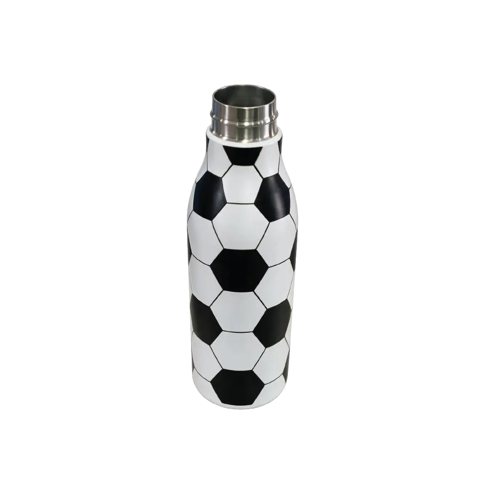 SQTCH Insulated 304 Stainless Steel Water Bottle – Hot 10H Cold 12H – 720ML – SK10308 – Black & White Football2