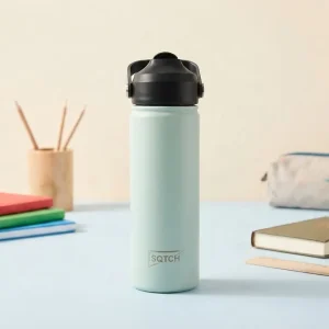 SQTCH Stainless Steel Water Bottle with Carry Handle – 500ml – SK10156 Light Blue1