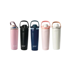 SQTCH Stainless Steel Water Bottle with Carry Handle – 900ml 30oz – SK10177