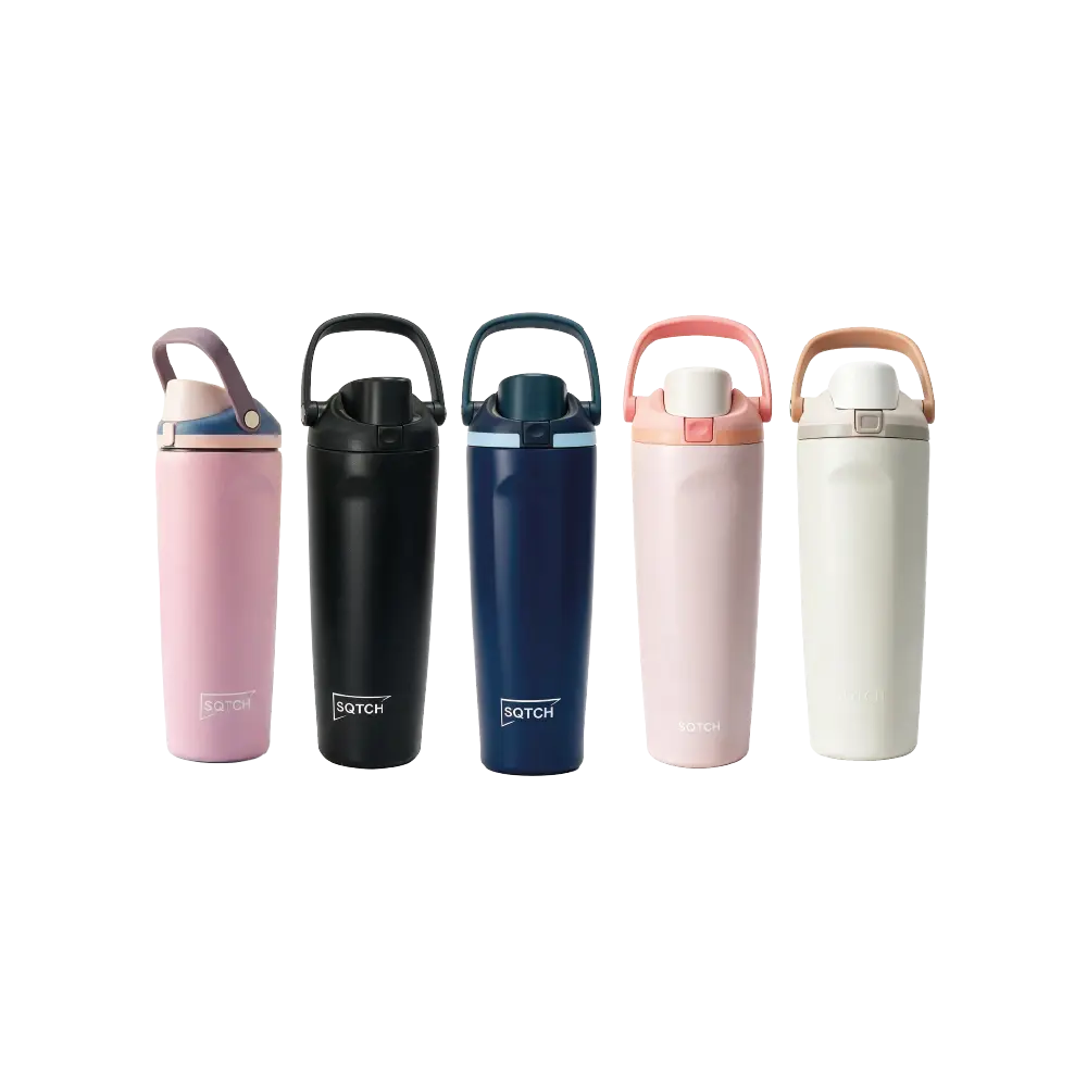 SQTCH Stainless Steel Water Bottle with Carry Handle – 900ml 30oz – SK10177