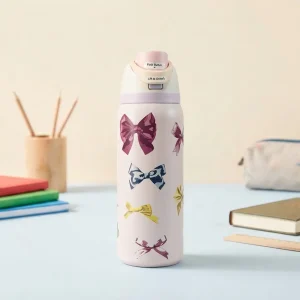 SQTCH Stainless Steel Water Bottle with Carry Handle – 960ml 32oz – SK10177 Light Pink1