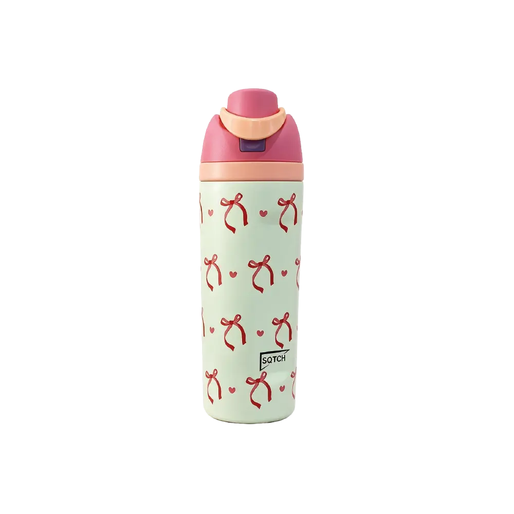 SQTCH Stainless Steel Water Bottle with Carry Handle –500ml – SK10170 Mint Yellow
