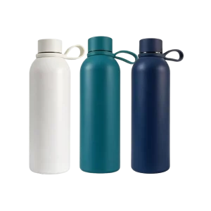 Stainless Steel Water Bottle with Carry Loop