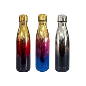 Stainless Steel Water Bottle with Metallic Gradient Finish – Model